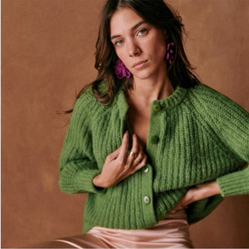 Sezane Emile Cardigan | Green | M